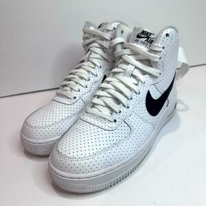 Nike Air Force 1 High Top Sneakers - White and Black Sz.6.5y